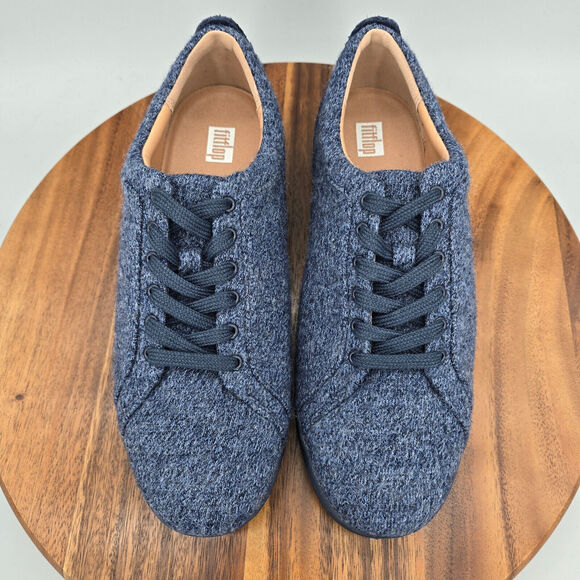 Fitflop | Shoes | Fitflop Womens Blue Merino Wool Rally E  Fitflop Rally Shoes Women\'s 9 Blue Merino Wool Lace Up Low Top Athletic Sneakers
